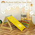 3 in 1 Wooden Set of 2 Triangle Climber with Ramp for Slid - Color: Multicolor - Minihomy