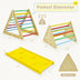 3 in 1 Wooden Set of 2 Triangle Climber with Ramp for Slid - Color: Multicolor - Minihomy