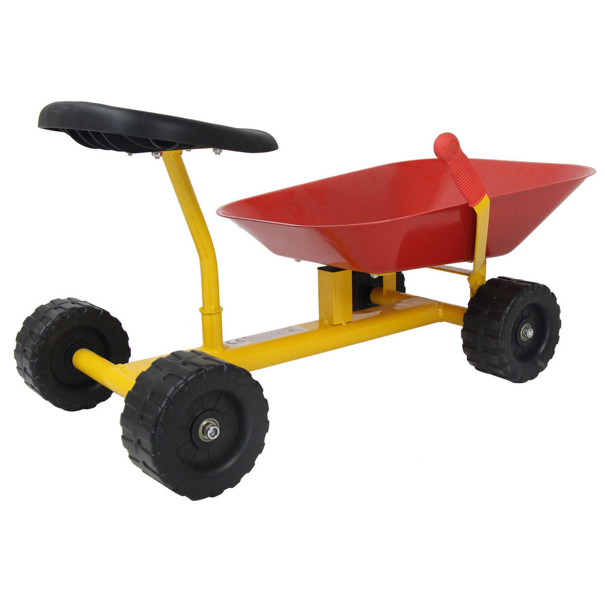 8" Heavy Duty Kids Ride-on Sand Dumper w/ 4 Wheels-Red - Color: Red - Minihomy