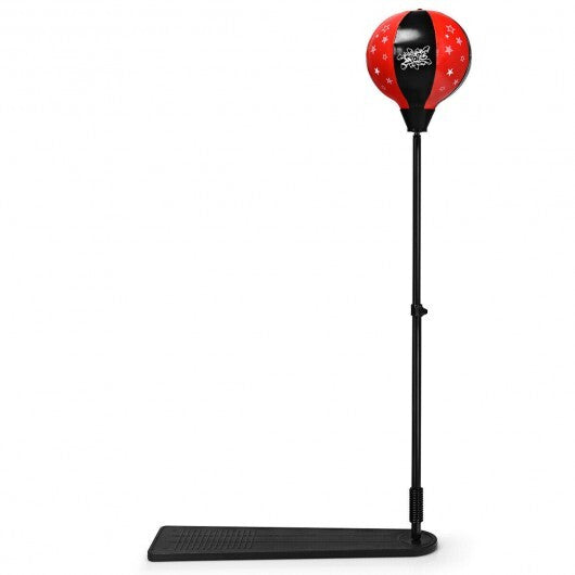 Kids Punching Bag with Adjustable Stand and Boxing Gloves - Minihomy