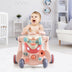 2-in-1 Baby Walker with Activity Center-Pink - Color: Pink - Minihomy