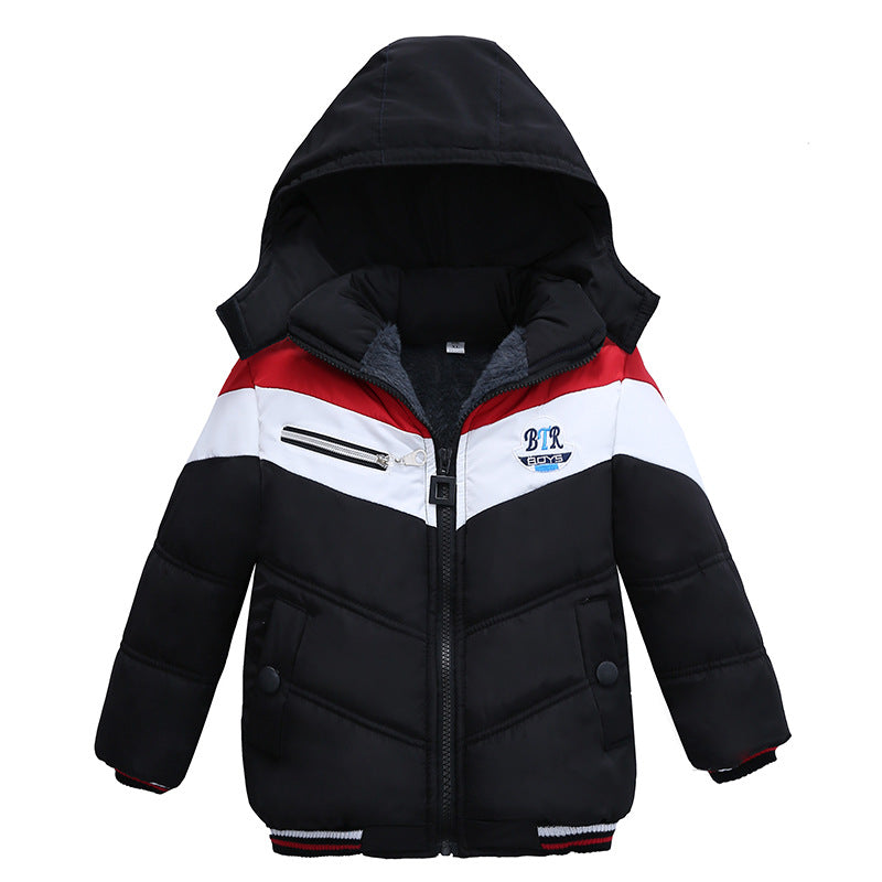 Long Sleeved Hooded Padded Jacket For Boys - Minihomy