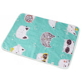 Baby Breathable And Baby Changing Cotton Cartoon Waterproof Pad