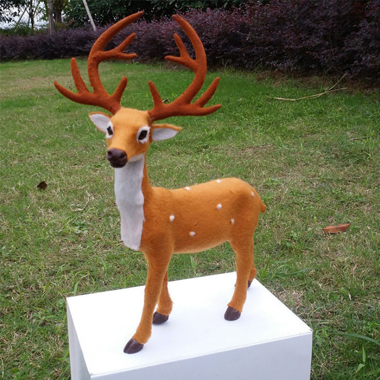 Elk Plush Christmas Deer Decorations for Home Ornament - Minihomy