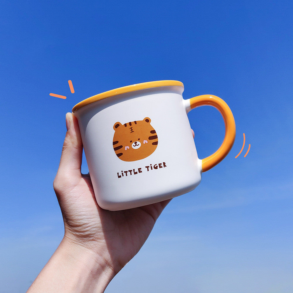 Love Tiger Ceramic Mark Drinking Cup - Minihomy