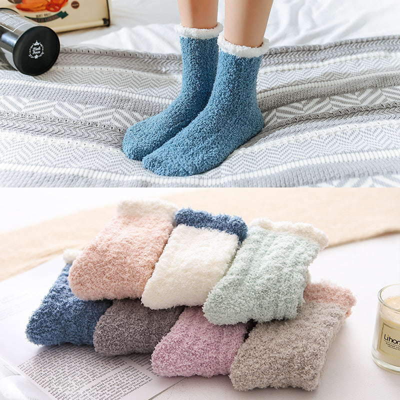 Women Thermal Fluffy Socks Autumn Winter Warm Socks