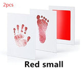 Non-toxic and wash-free baby ink watermarking oil fingerprints and footprints kit family souvenirs