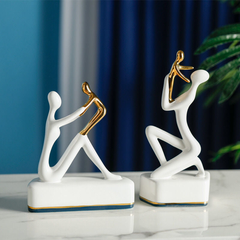 Modern Simple And Light Luxury Ceramic Ornaments - Minihomy