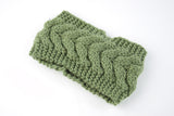 Twist Knitted Wool Headband With Ear Protection Headgear