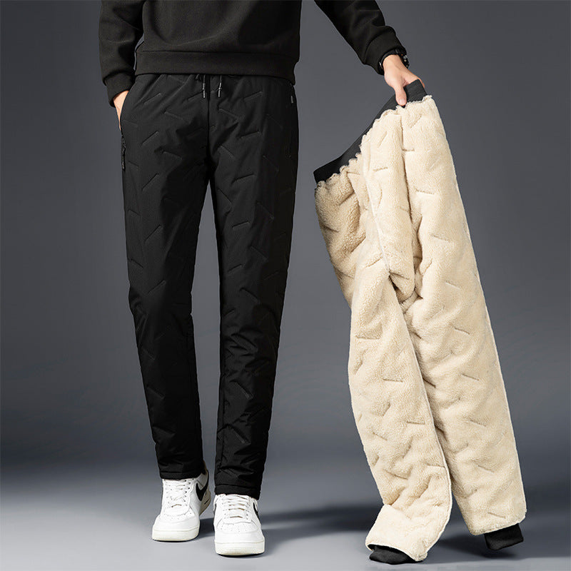 Men's Padded Cotton Trousers With Cashmere - Minihomy