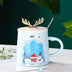 Drinkware Christmas Mugs  Ceramic Coffee Cups With Spoon - Minihomy