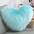 Pillows Heart Shape Long Plush Fluffy Shaggy Cushion Cover - Minihomy