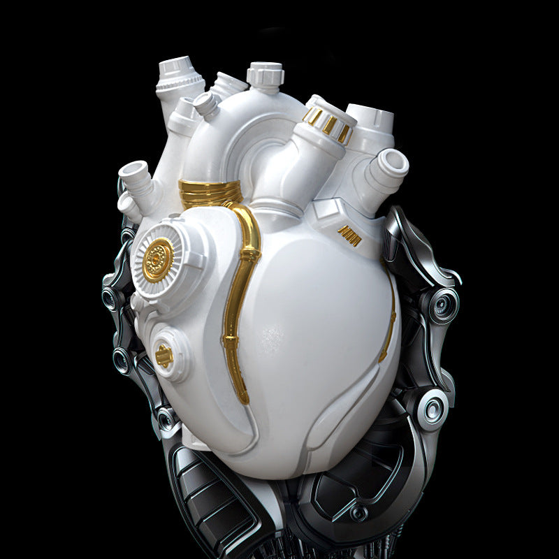 Cyber Punk Simulation Heart Vase Ornament Creative Technology Halloween Home Decor - Minihomy