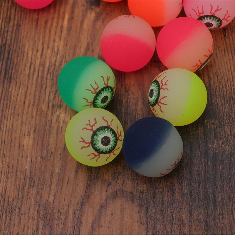 24 Pcs Bouncing Balls Halloween Eyeball Toys Bouncy - Minihomy