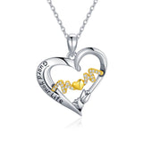 I Love You Mom Necklace Heart Jewelry Birthday Gift for Women Mom