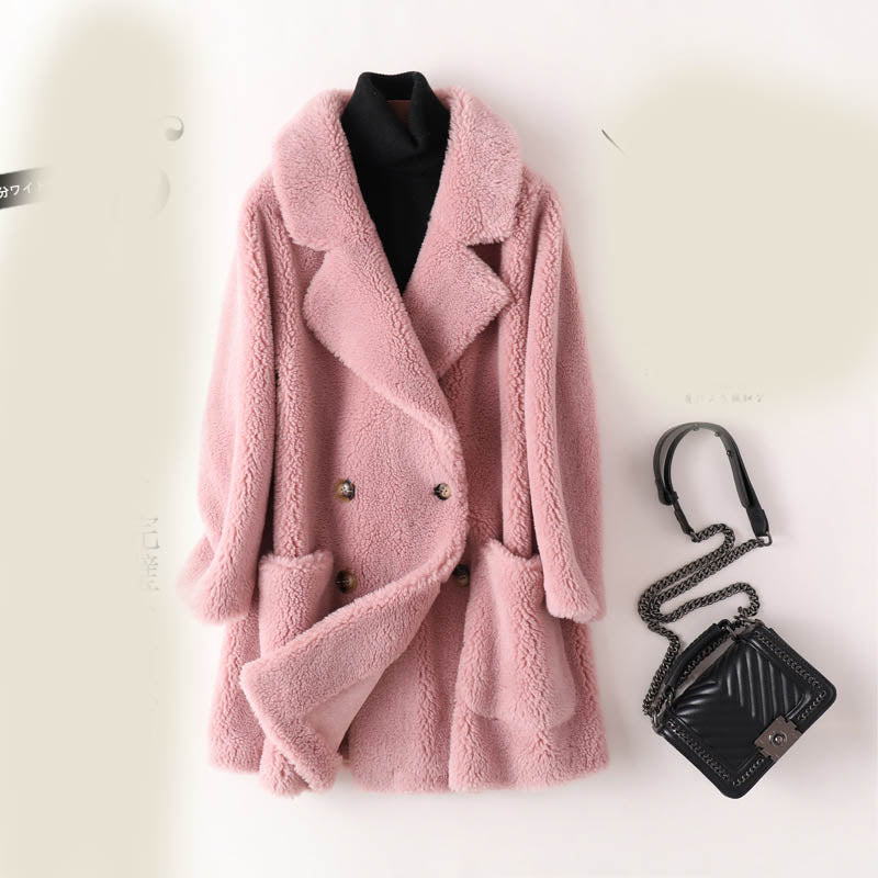 Women's Mid-length Loose Wool Coat