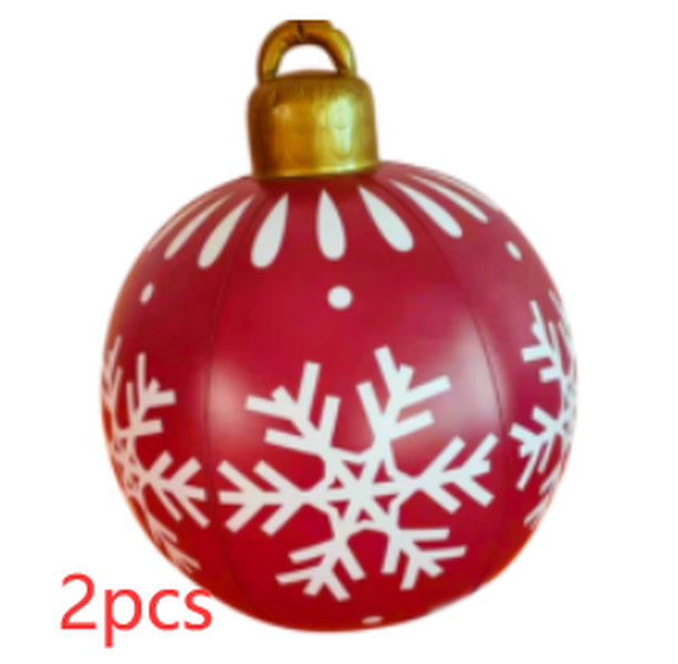 Christmas Ornament Ball Outdoor Inflatable Decorated Ball - Minihomy