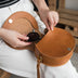 Vegetable Tanned Natural Cowhide Material DIY Retro Shoulder Bag