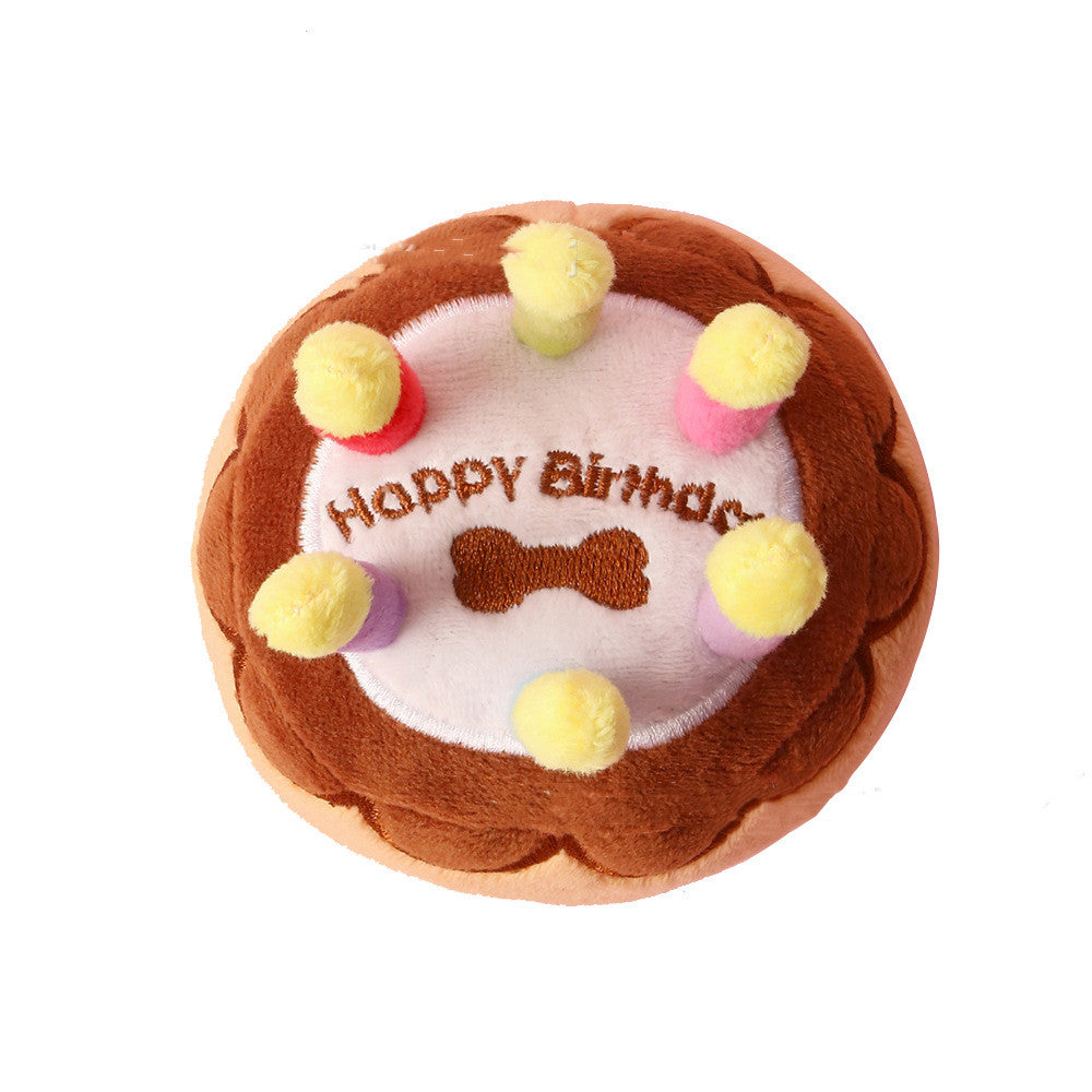 Pet Plush Toy Pet Birthday Candle Cake - Minihomy