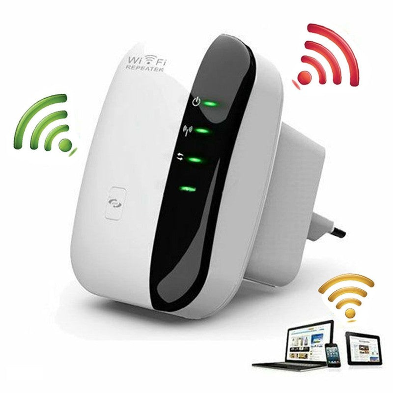 Wireless WiFi Repeater Wi-Fi Range Extender - Minihomy