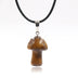 Natural Crystal Mini Small Mushroom Pendant Necklace - Minihomy