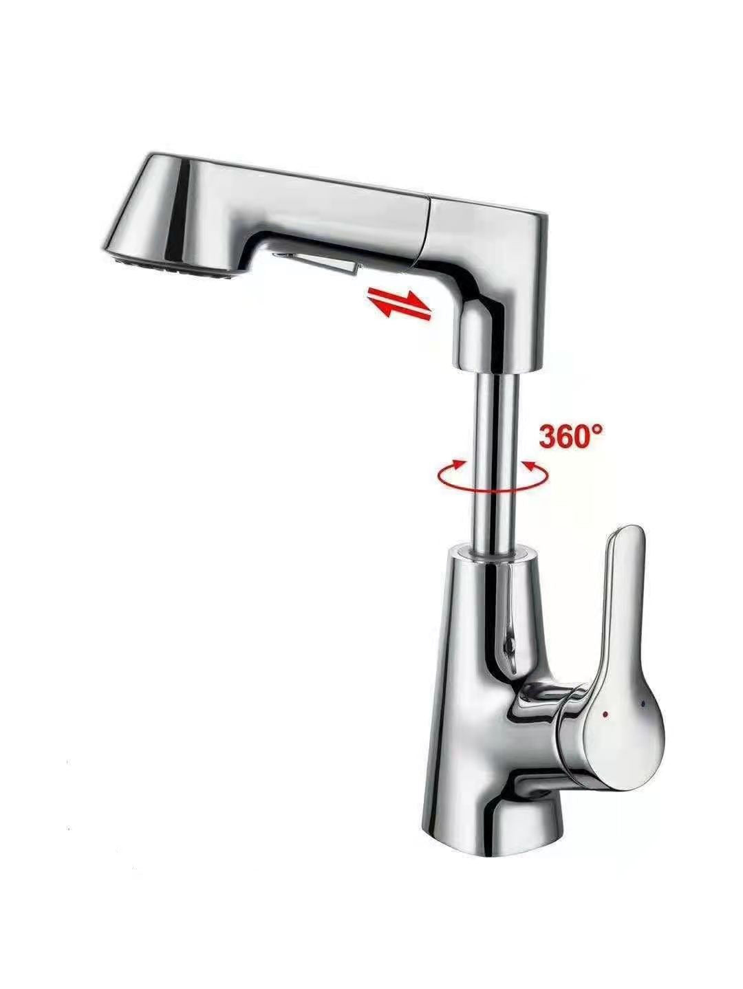 Lifting Cold And Tropical Shower Telescopic Mixing Faucet - Minihomy