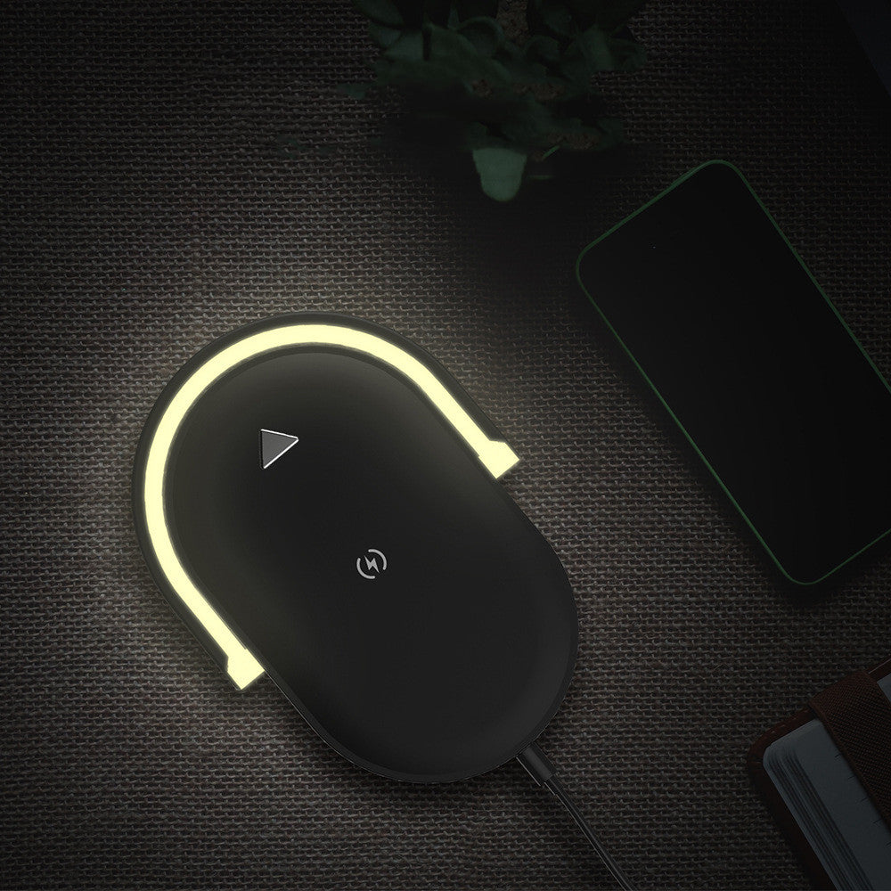 3 In 1 Foldable Wireless Charger Night Light Charging Station - Minihomy