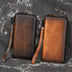 Hand-rubbed Color Multi-card Position Clutch Casual Leather Wallet - Minihomy