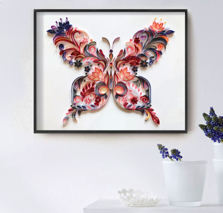 20 Inch Butterfly Quilling Illustration Material Pack Slot - Minihomy