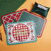 Christmas Leather American Retro Insulated Western Placemat - Minihomy