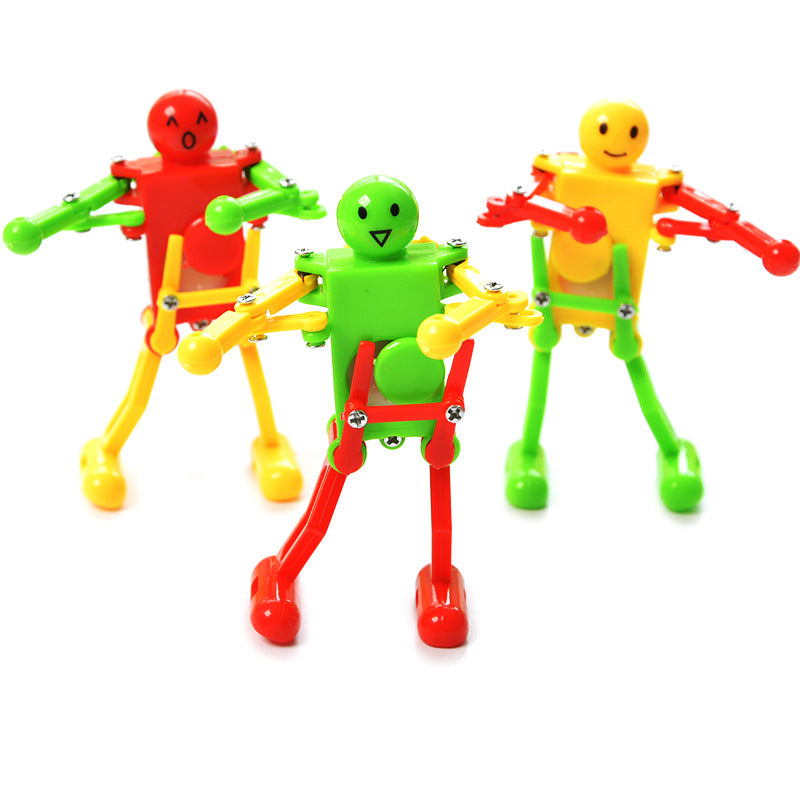 Clockwork Dancing Robot Clockwork Gymnastics Creative Small Toys - Minihomy