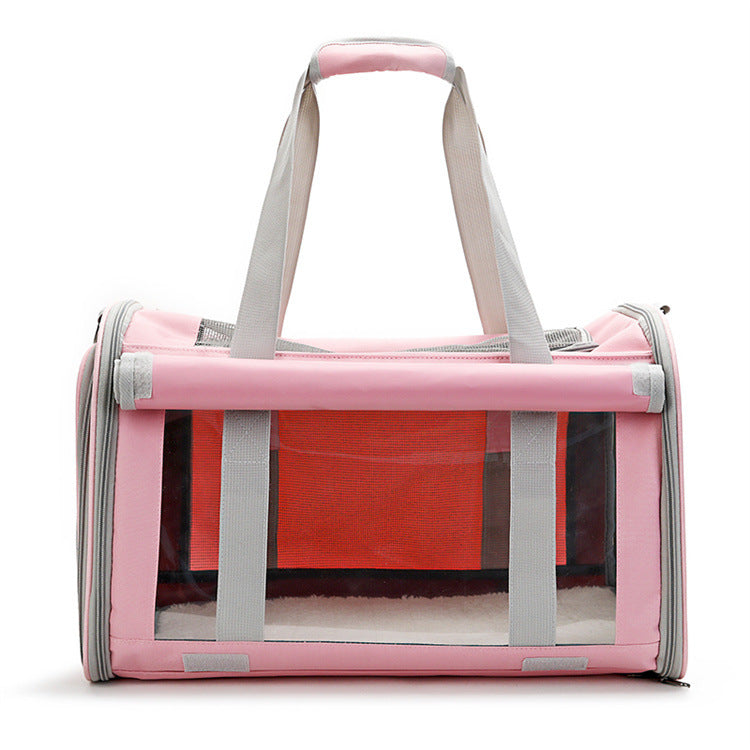 Outdoor Portable Pet Bag Transparent Breathable Foldable Pet Bag - Minihomy