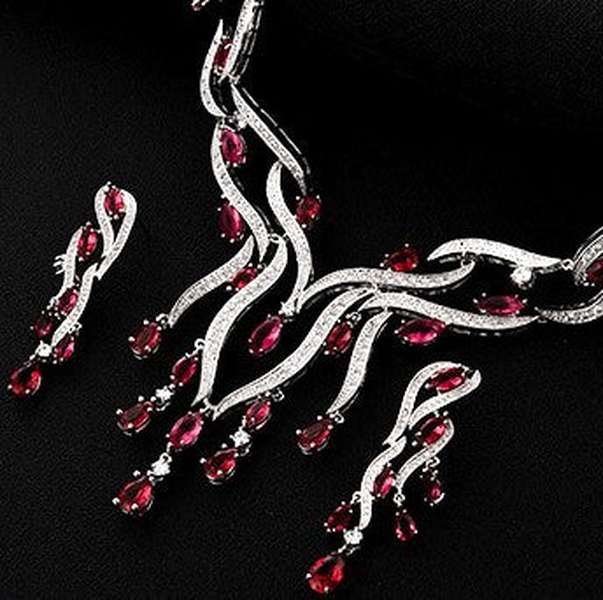 Crystal Jewelry Zircon Jewelry Set Tassel Pendant - Minihomy