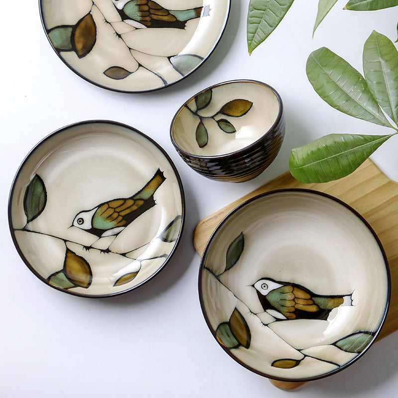 Japanese Ceramic Dishes Bowls Dishes Individuality - Minihomy