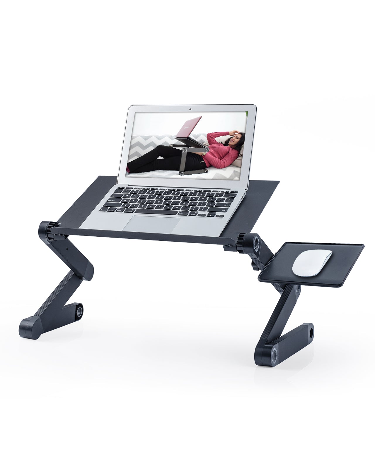 Foldable Table Workstation Notebook RiserErgonomic Computer Tray Reading Holder Bed Tray Standing Desk