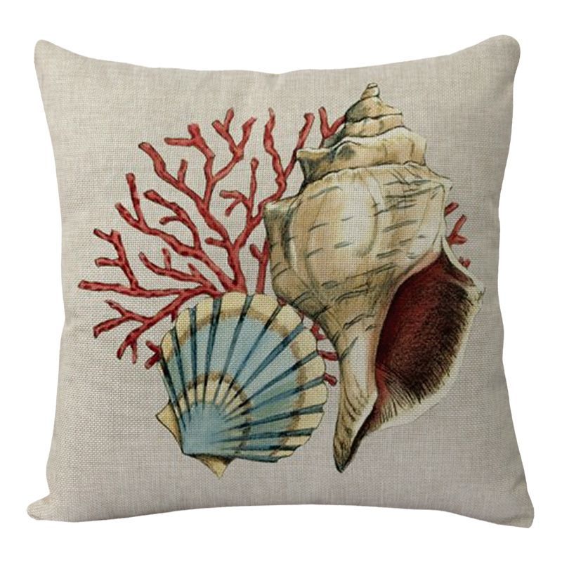 Cushion Covers Sea Turtle Printed Throw Pillow Cases For Home Decor Sofa Chair Seat - Minihomy