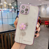 Luxury 3D Cute Flower Spin Stand Holder Phone Case