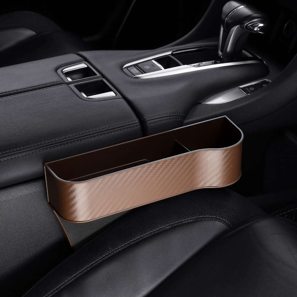 Car Organizer Seat Gap Storage Box PU Case Pocket Car Seat Side Slit For Wallet Phone Coins Cigarette Keys Cards Auto Universal - Minihomy