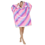 Lazy Sleeping Blanket Love Children's Cold-proof Warm Clothes Hooded - Minihomy