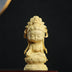 Boxwood Carving Cute Guanyin Ornaments Buddha Statues Hand-carved Crafts