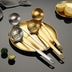 Stainless Steel Titanium Plated Gold Cutlery Set