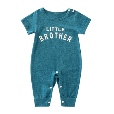 Male Alphabet Long Sleeved Romper Newborn Baby Jumpsuit