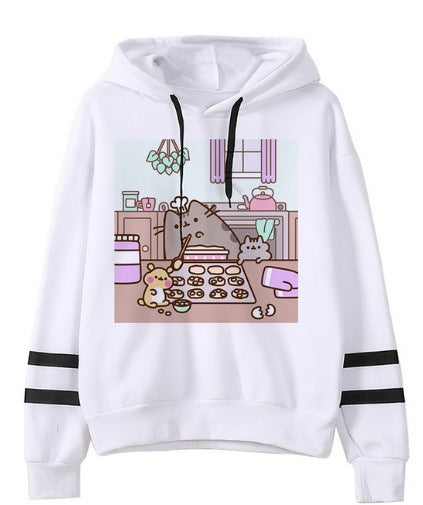 Fleece Hoodie - Loose Casual Hoodie - Minihomy