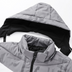 Men's Cotton-padded  With Hood And Color Matching Winter Warm Jacket - Minihomy