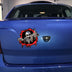 3D Skeleton Skull In The Bullet Hole Car Stickers - Minihomy