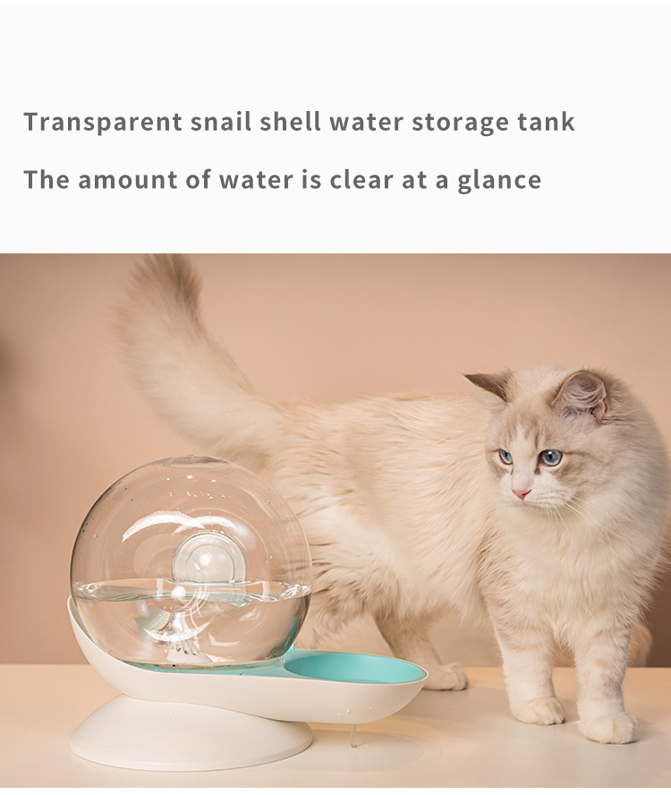 Snails Bubble Cat Water Fountain Filter Automatic Water Dispenser Pet Drinking Fountain for Cats Dogs Feeder Pets Drinking Bowl