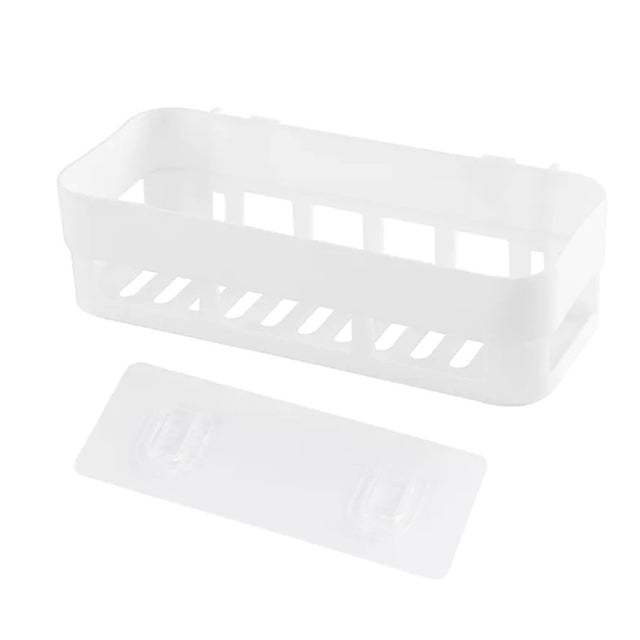 Shower Caddy Plastic Drain Rack Multi Wall-Mounted Purpose Bathroom Storage Organizer Supplies