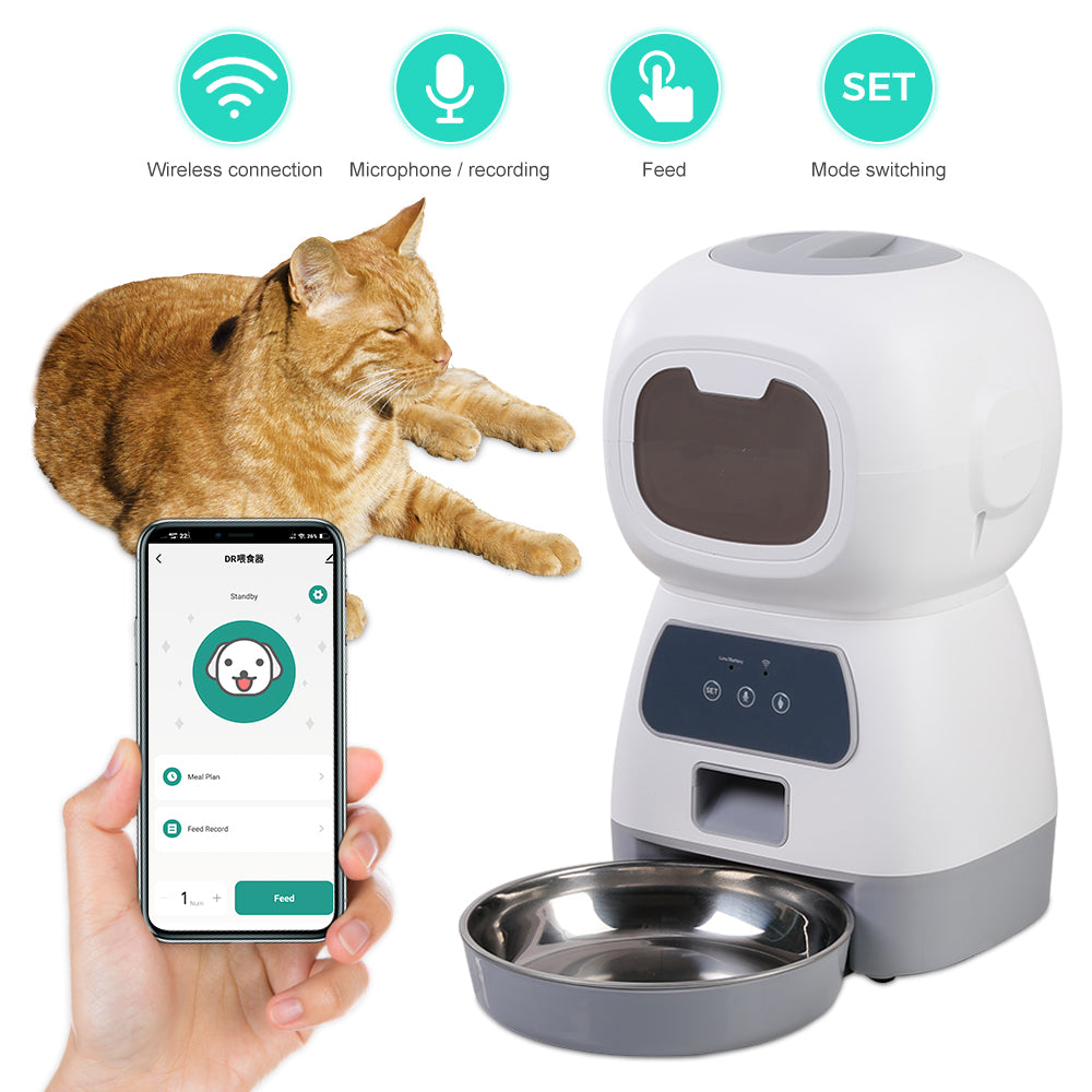 3.5L Wifi Remote APP Controll Smart Automatic Pets Feeder - Minihomy