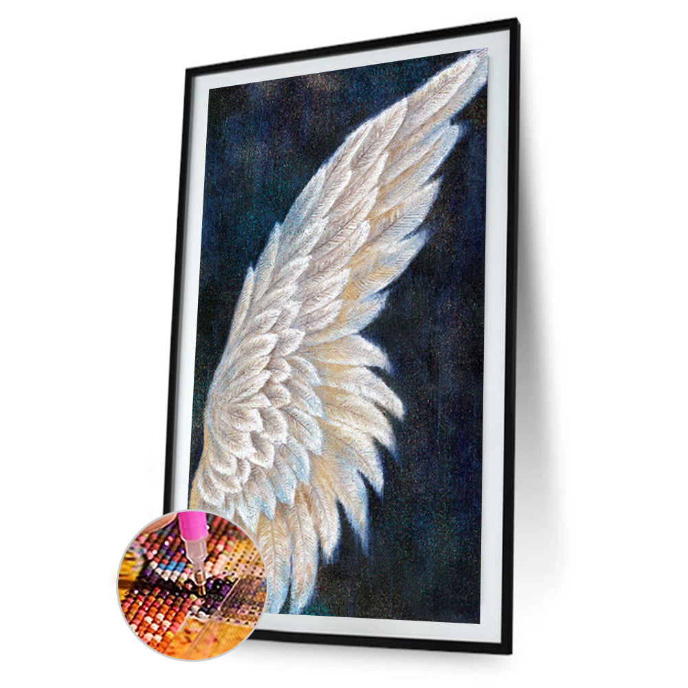 Angel Wings 5D DIY Full Round Drill Rhinestones Diamond Painting Mosaic Kits Art Craft Home Decor Gifts - Minihomy