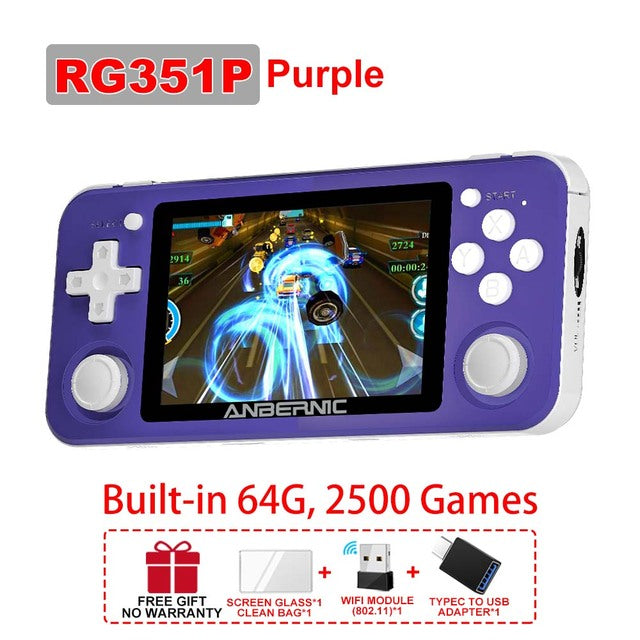 ANBERNIC RG503 RG351P Retro Video Game Console RK3326 Linux System PC Shell PS1 Game Player Portable Pocket HandheldGame Console - Minihomy